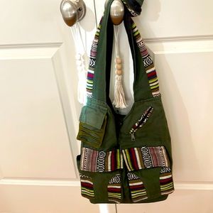 NWT olive green tote purse